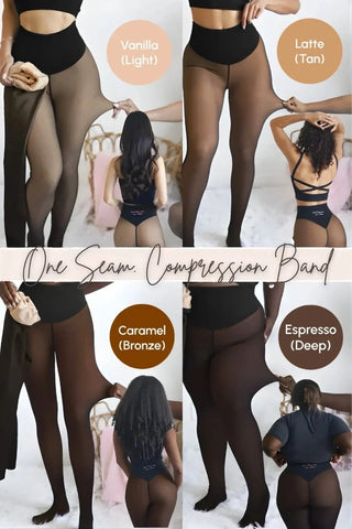 The Ultimate Fleece-Lined Illusion Tights SandSet
