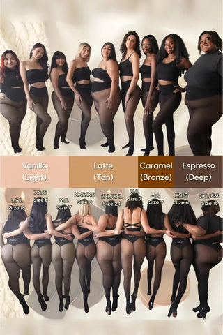 The Ultimate Fleece-Lined Illusion Tights SandSet