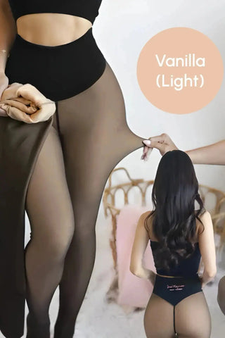 The Ultimate Fleece-Lined Illusion Tights SandSet