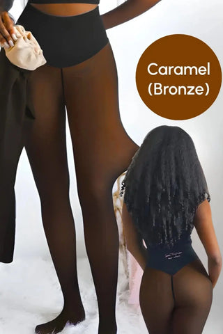 The Ultimate Fleece-Lined Illusion Tights SandSet