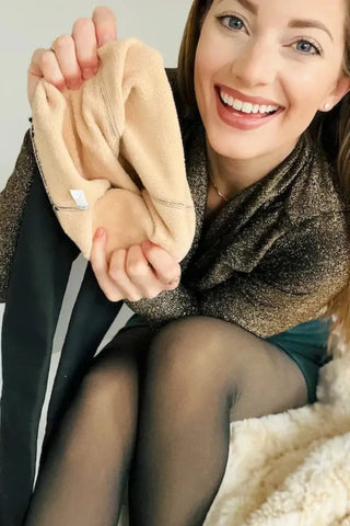 The Ultimate Fleece-Lined Illusion Tights SandSet