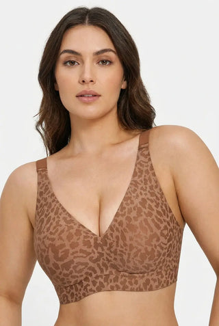 The Wild-Curve Leopard Jelly Bra SandSet