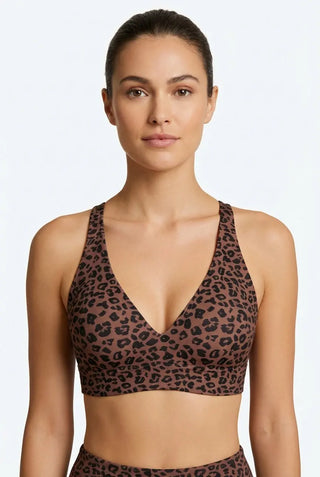 The Wild-Curve Leopard Jelly Bra SandSet