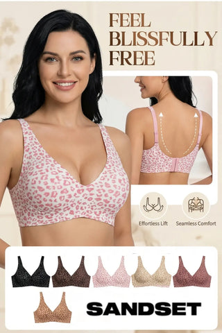 The Wild-Curve Leopard Jelly Bra SandSet