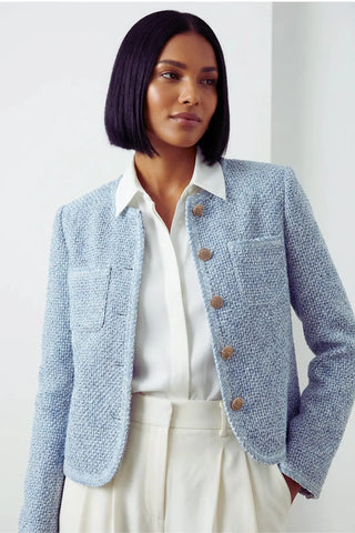 Tweed Jacket Business Blazer SandSet