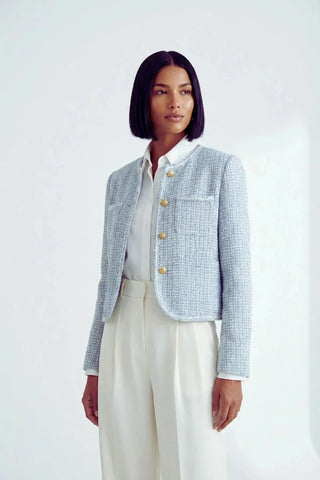 Tweed Jacket Business Blazer SandSet