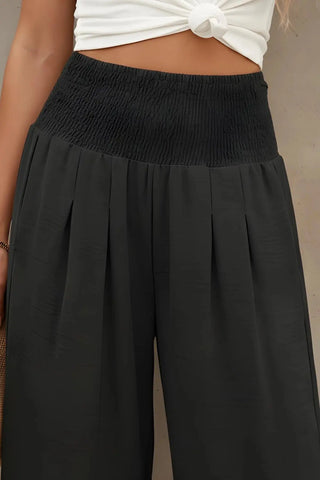 Urban Flow Smocked Wide-Legs Pants SandSet