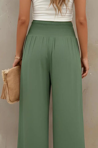 Urban Flow Smocked Wide-Legs Pants SandSet