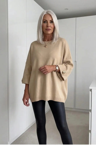 Women's Classic Solid Color Knit Top SandSet