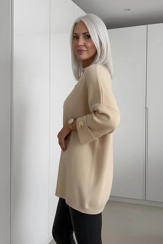 Women's Classic Solid Color Knit Top SandSet