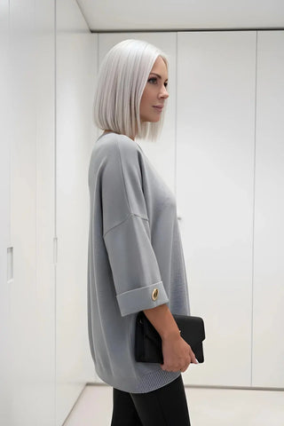 Women's Classic Solid Color Knit Top SandSet