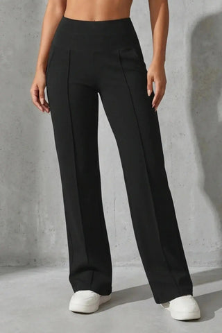 Women's Plain Loose Straight Leg Pants SandSet