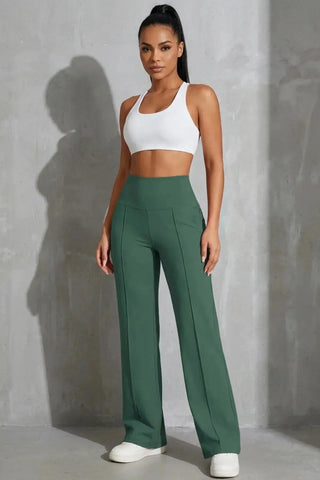 Women's Plain Loose Straight Leg Pants SandSet