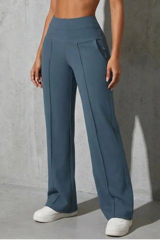 Women's Plain Loose Straight Leg Pants SandSet