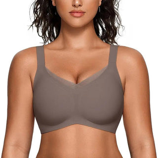 Womens Wireless Bras V Mesh Comfortable Bralette Supportive CureBaby
